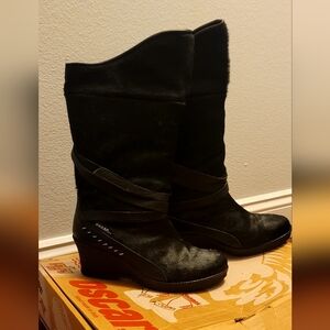 Oscar Sport Pony Black Fur Boot Made in Italy Nardik US 9 EU 40